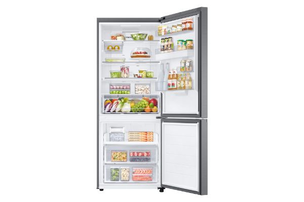 Samsung RB50DG632ES9EU  Series 8 SpaceMax™ 505L Smart Combi Fridge Freezer in Silver_interior full