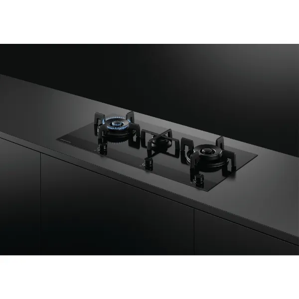 Fisher & Paykel CG903DNGGB4 90cm 'Gas on Glass' 3 Burner - BlackSide