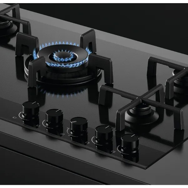 Fisher & Paykel CG905DNGGB4 90cm 'Gas on Glass' 5 Burner - BlackClose