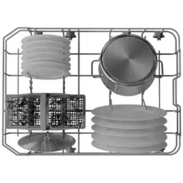 Indesit IN2IE10CS80UK Slimline Integrated Dishwasher - White drawers 2
