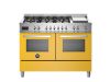 Bertazzoni Professional 120cm Dual Fuel Range Cooker with Twin Oven in Giallo
