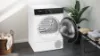 Siemens WQ46H2D9GB Heat Pump Tumble Dryer in White_angled