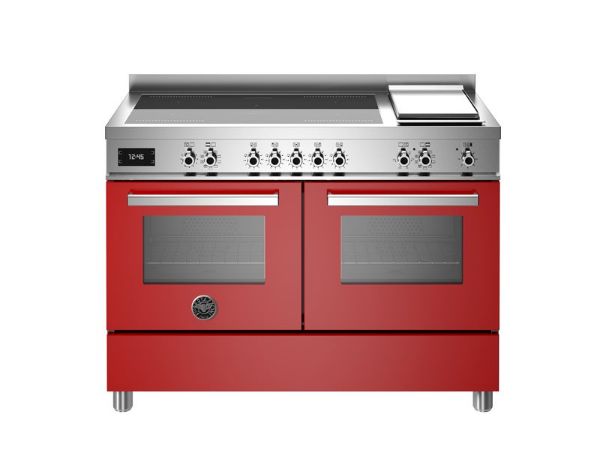 Bertazzoni Professional 120cm Induction Range Cooker with Twin Oven in Rosso