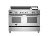 Bertazzoni Professional 120cm Induction Range Cooker with Twin Oven in Stainless Steel