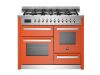Bertazzoni Professional 110cm Dual Fuel XG Range Cooker with Twin Oven in Arancio