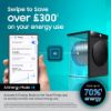 Samsung WF90F09C4SU1 Series 9 AI Home 9kg 1400 Spin Smart Washing Machine - Silver_ai energy mode