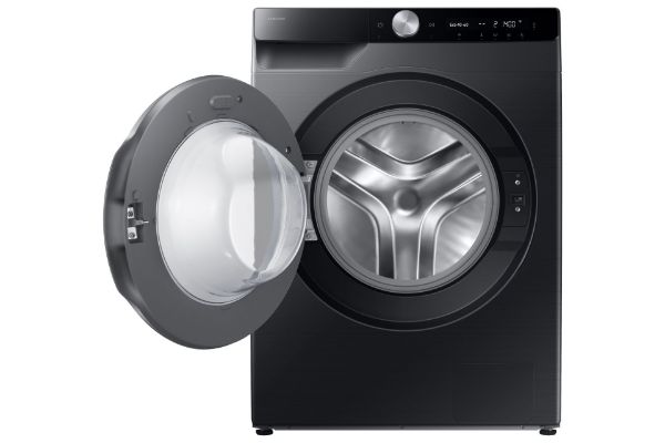 Samsung WW11DG6B85LBU1 Series 6 AI Energy 11kg 1400 Spin Smart Washing Machine - Black_door open