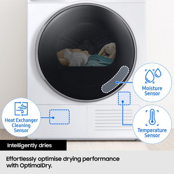 Samsung DV90BB9445GHS1 Series 8 9kg Smart Heat Pump Tumble Dryer - White_optimal dry