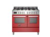 Bertazzoni Professional 100cm Dual Fuel Twin Oven Range Cooker in Rosso