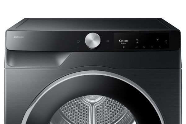 Samsung DV90T6240LB/S1 9kg AI Energy Smart Heat Pump Tumble Dryer in Black_controls