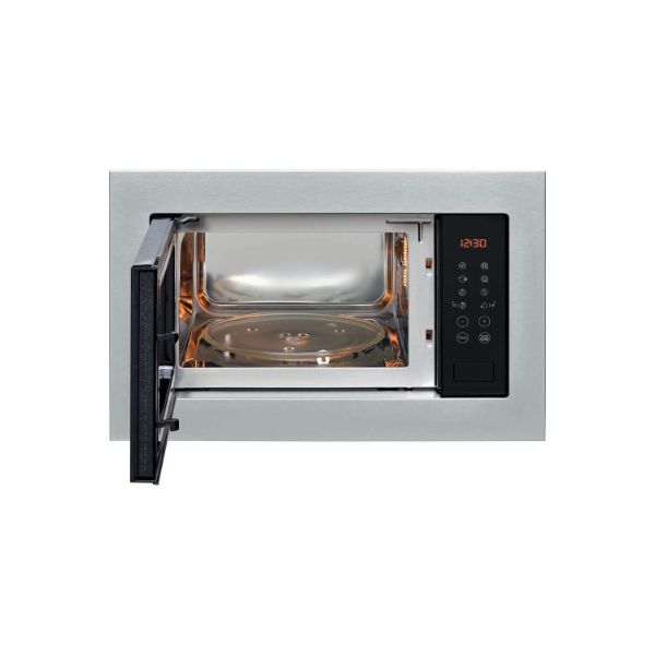Indesit MWI 125 GX UK Built In Microwave and Grill - Stainless Steel open