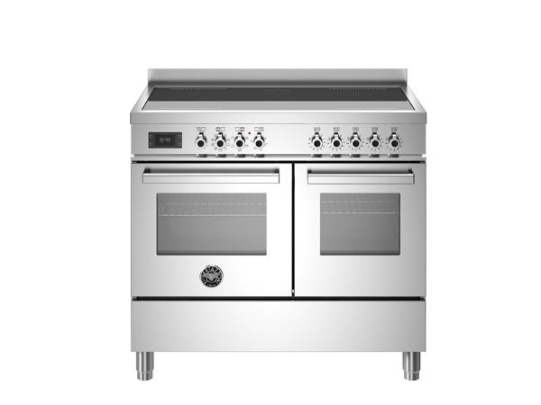 Bertazzoni Professional 100cm Induction Twin Oven Range Cooker in Stainless Steel