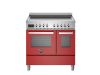 Bertazzoni Professional 90cm Induction Twin Oven Range Cooker in Rosso