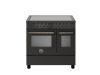 Bertazzoni Professional 90cm Induction Twin Oven Range Cooker in Carbonio