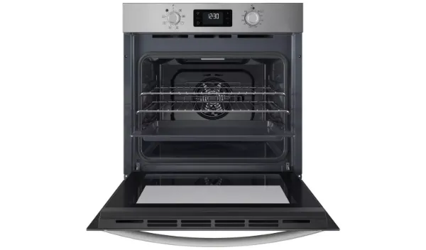 Indesit IO 253 X UK Turn&Go Electric Single Fan Oven - Stainless Steel open