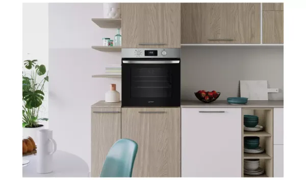Indesit IO 253 X UK Turn&Go Electric Single Fan Oven - Stainless Steel main 2