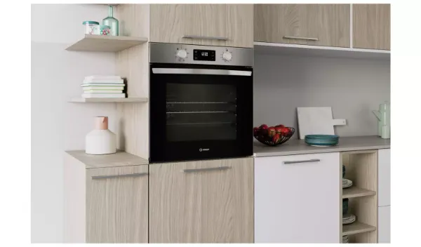 Indesit IO 253 X UK Turn&Go Electric Single Fan Oven - Stainless Steel main 3