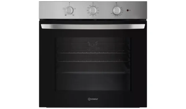 Indesit IO 233 X UK Click&Clean Electric Single Fan Oven - Stainless Steel main