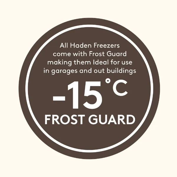 Haden HZ204FF Slim Width Upright Total No Frost Freezer_frost guard