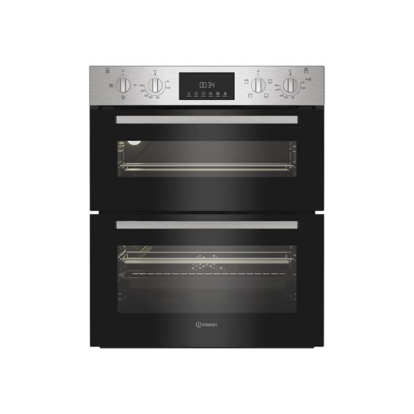 Indesit DUI 12D IX Built Under Electric Fan Double Oven - Stainless Steel main