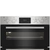 Indesit DUI 10D IX Built Under Electric Fan Double Oven - Stainless Steel controls