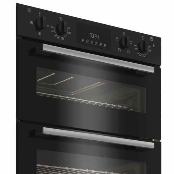 Indesit DUI 10D B Built Under Electric Fan Double Oven - Black main 3