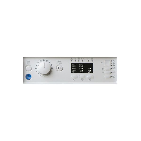 Indesit BI WDIL 861485 UK Push&Go 8/6kg Integrated Washer Dryer controls 2