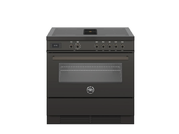 Bertazzoni Professional 90cm Single Aspirational Induction Range Cooker in Carbonio