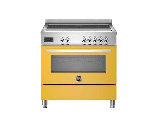 Bertazzoni Professional 90cm Single Induction Range Cooker in Giallo