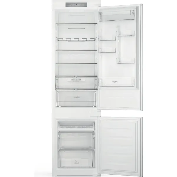 Hotpoint HTC20T322 built in fridge freezer open