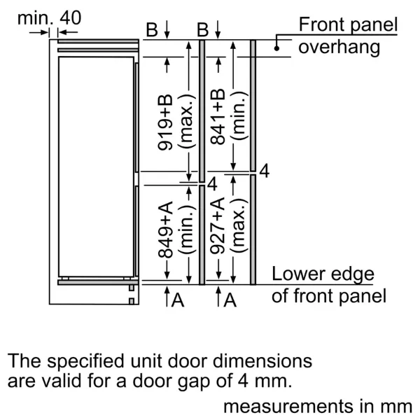 Bosch KIN85NSE0G Built-In Fridge-Freezer