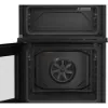 Beko EDC6731K 60cm Double Oven Electric Cooker with Vitroceramic Hob - Black_interior empty