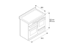 Bertazzoni Heritage 100cm Induction Range Cooker XG Oven in Matt Nero_Diagram