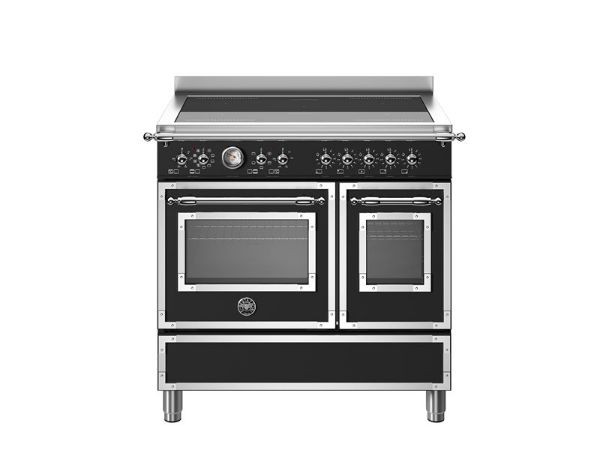 Bertazzoni Heritage 90cm Induction Range Cooker Twin Oven in Matt Nero