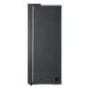 LG GSLC40EPPE 91.3cm 50/50 Frost Free American Fridge Freezer - Matte Black_side
