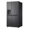 LG GSLC40EPPE 91.3cm 50/50 Frost Free American Fridge Freezer - Matte Black_angled