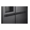 LG GSLC40EPPE 91.3cm 50/50 Frost Free American Fridge Freezer - Matte Black_recessed handles