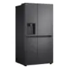LG GSLC40EPPE 91.3cm 50/50 Frost Free American Fridge Freezer - Matte Black_angled