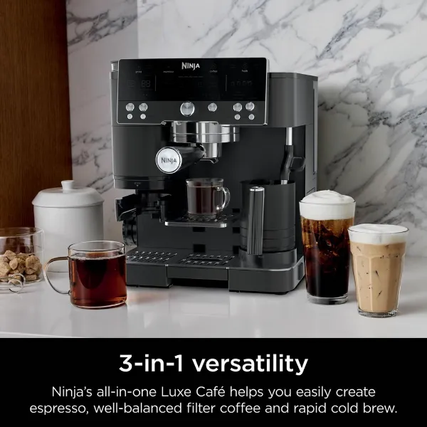Ninja ES601UKBK Ninja Luxe Café Premier Espresso Machine - Midnight Black_3-in-1 versatility
