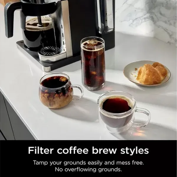 Ninja CFN802UK Espresso & Filter Coffee Machine - Silver / Black_filter coffee
