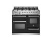Bertazzoni Master 100cm XG Dual Fuel Range Cooker in Matt Nero