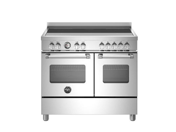Bertazzoni Master 100cm Induction Twin Oven Range Cooker in Stainless Steel