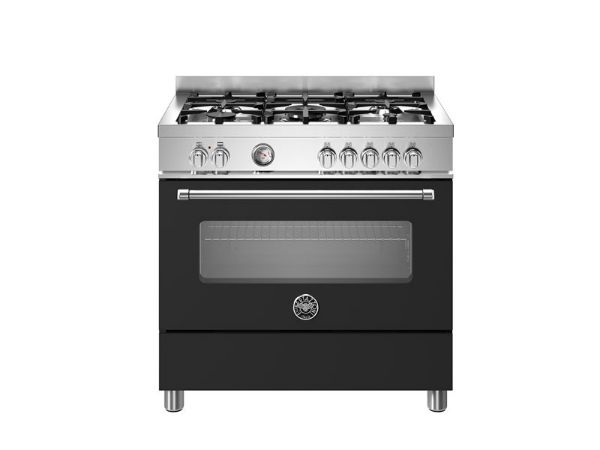 Bertazzoni Master 90cm Dual Fuel Single Oven Range Cooker in Matt Nero