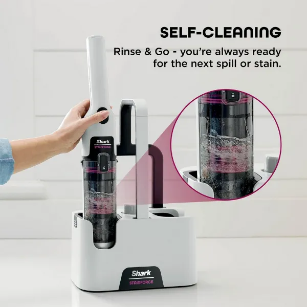 Shark LA450UKT Detect Pet Pro Upright Corded Vacuum - Graphite Grey_self-cleaning