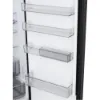 LG GBBS524CEV 375L NatureFRESH Fridge Freezer in Essence Black Steel_door shelves