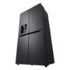 LG GMF960EV4E 91.4cm 50/50 Frost Free American Fridge Freezer - Essence Black Steel_side