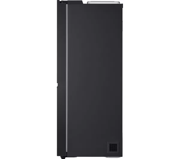 LG GSLE91EVAB 623L Side-By-Side Fridge Freezer with Water & Ice Dispenser in Essence Black Steel_side