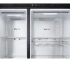 LG GSLE91EVAB 623L Side-By-Side Fridge Freezer with Water & Ice Dispenser in Essence Black Steel_shelves