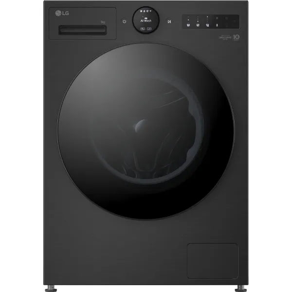 LG F4X7009TBB 9kg 1400 Spin AI Direct Drive Washing Machine in Black_main