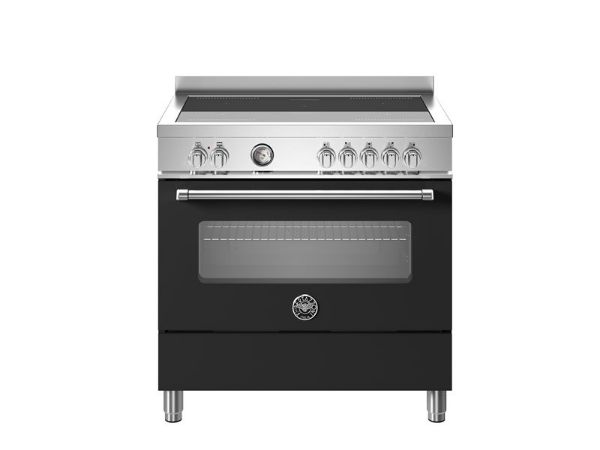 Bertazzoni Master 90cm Induction Single Oven Range Cooker in Matt Nero
